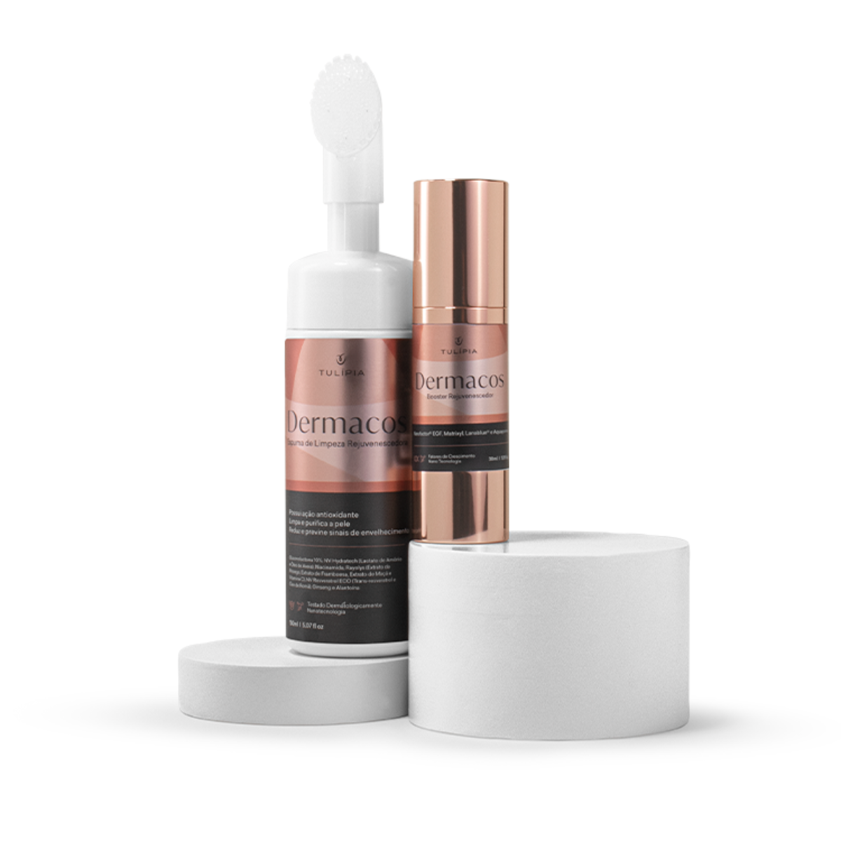 Kit Rejuvenescedor Tulípia Dermacos Sérum e Sabonete Mousse