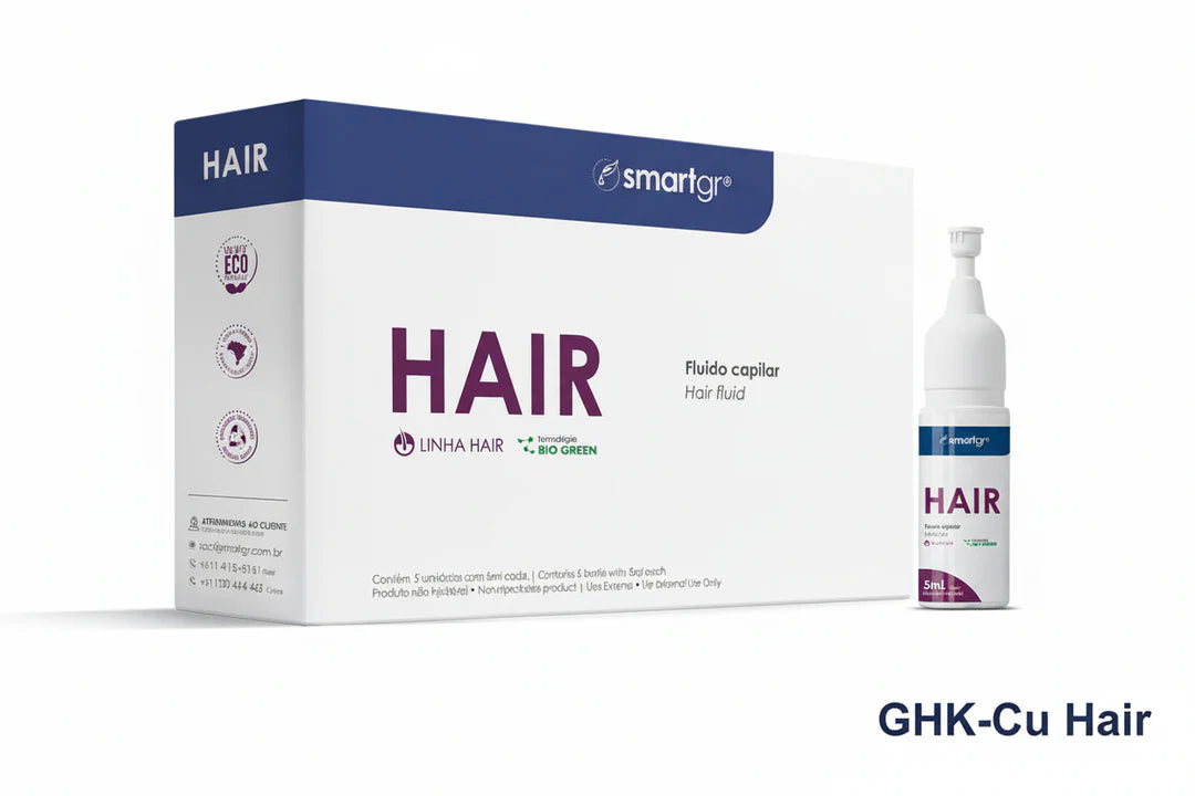 Hair Skin Pro SmartGR GHK Cu 5x5ml Crescimento Capilar