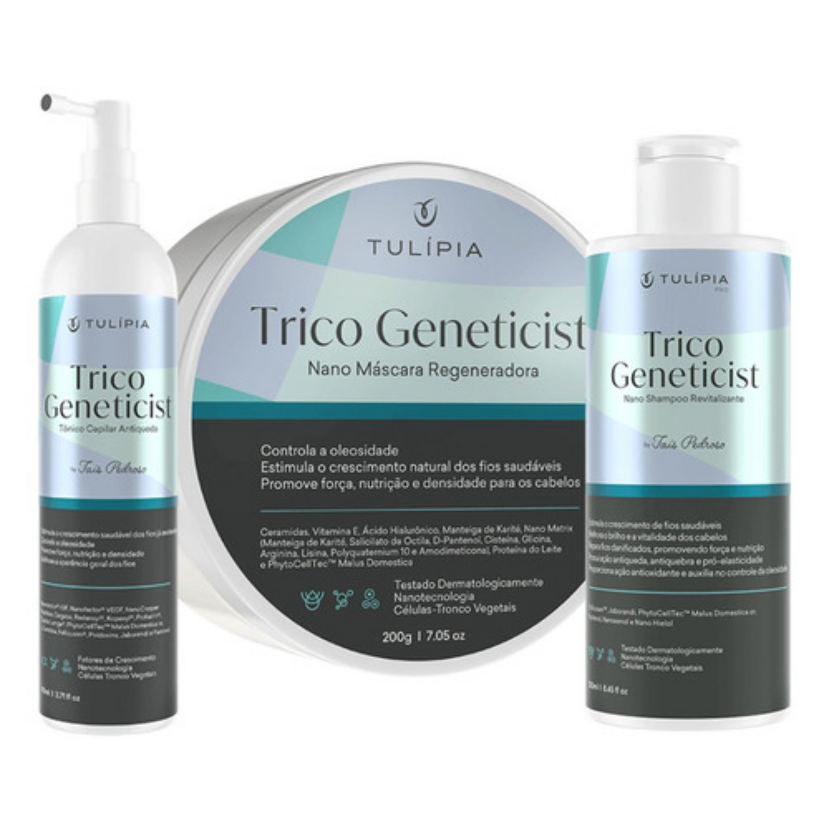 Kit para Cabelos Antiquedas Fortalecimento dos Fios Tulipia