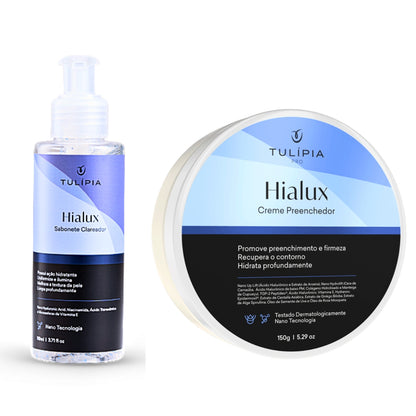 Kit Facial Sabonete Clareador e Creme Preenchedor Hialux