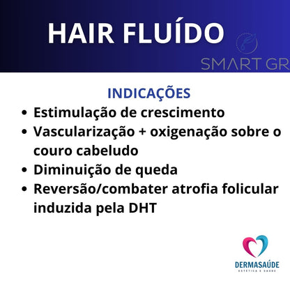 Hair Fluído Capilar Crescimento Fortalecimento Antiquedas 60ml Smart GR
