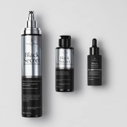 Kit Black Secret Protocolo Peeling Antiacne