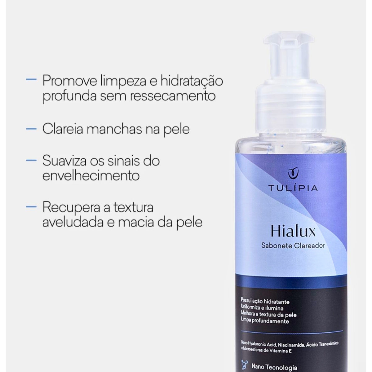 Kit Facial Sabonete Clareador e Creme Preenchedor Hialux