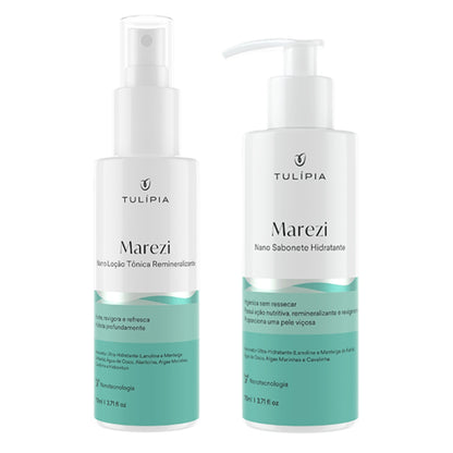 Kit Facial Marezi Hidratante Sabonete e Loção Tônica Tulipia