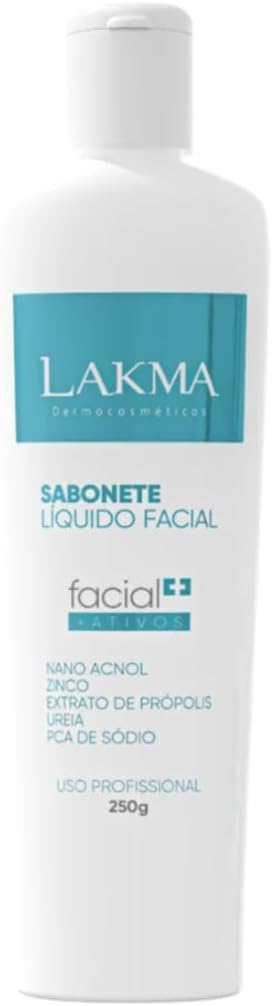 SABONETE LÍQUIDO FACIAL LAKMA 250ML LIMPEZA PROFUNDA