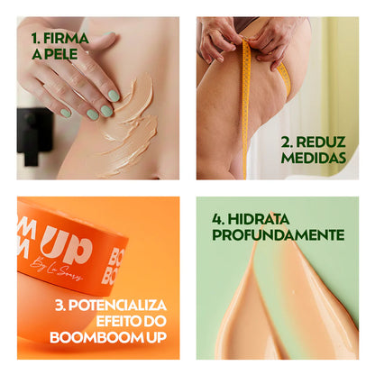 Kit Peach Up Fit Up + BoomBoom Up Cremes Corporais Hidratação e Firmeza