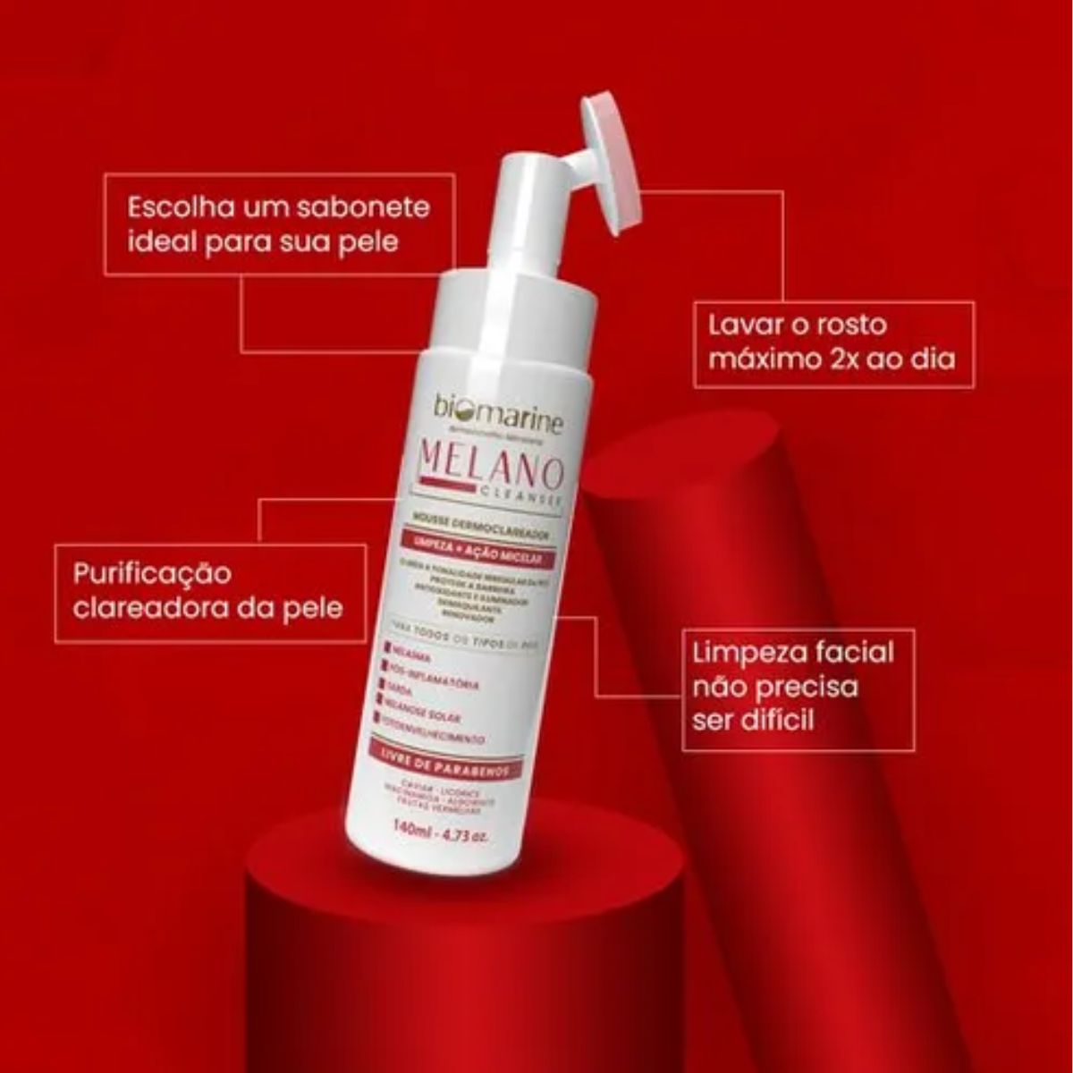 Sabonete Facial Melasma Melano Cleanser  Limpeza Oleosidade