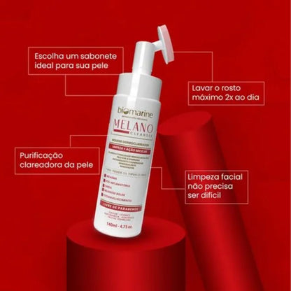 Sabonete Facial Melasma Melano Cleanser  Limpeza Oleosidade