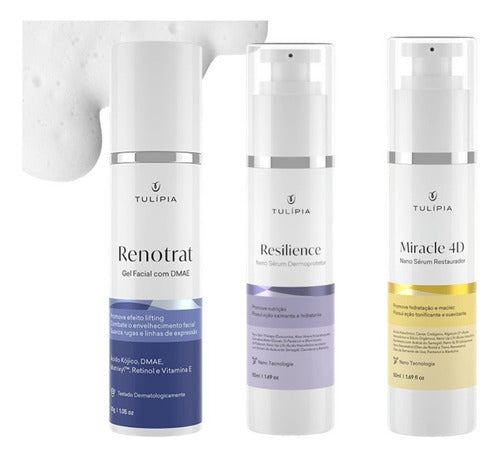 Combo Anti Rugas Creme Efeito Botox, Creme Tensor E Anti Age