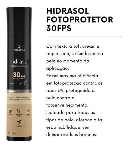 Kit Tulipia Peles Oleosas - Loção, Sabonete, Sérum, Protetor