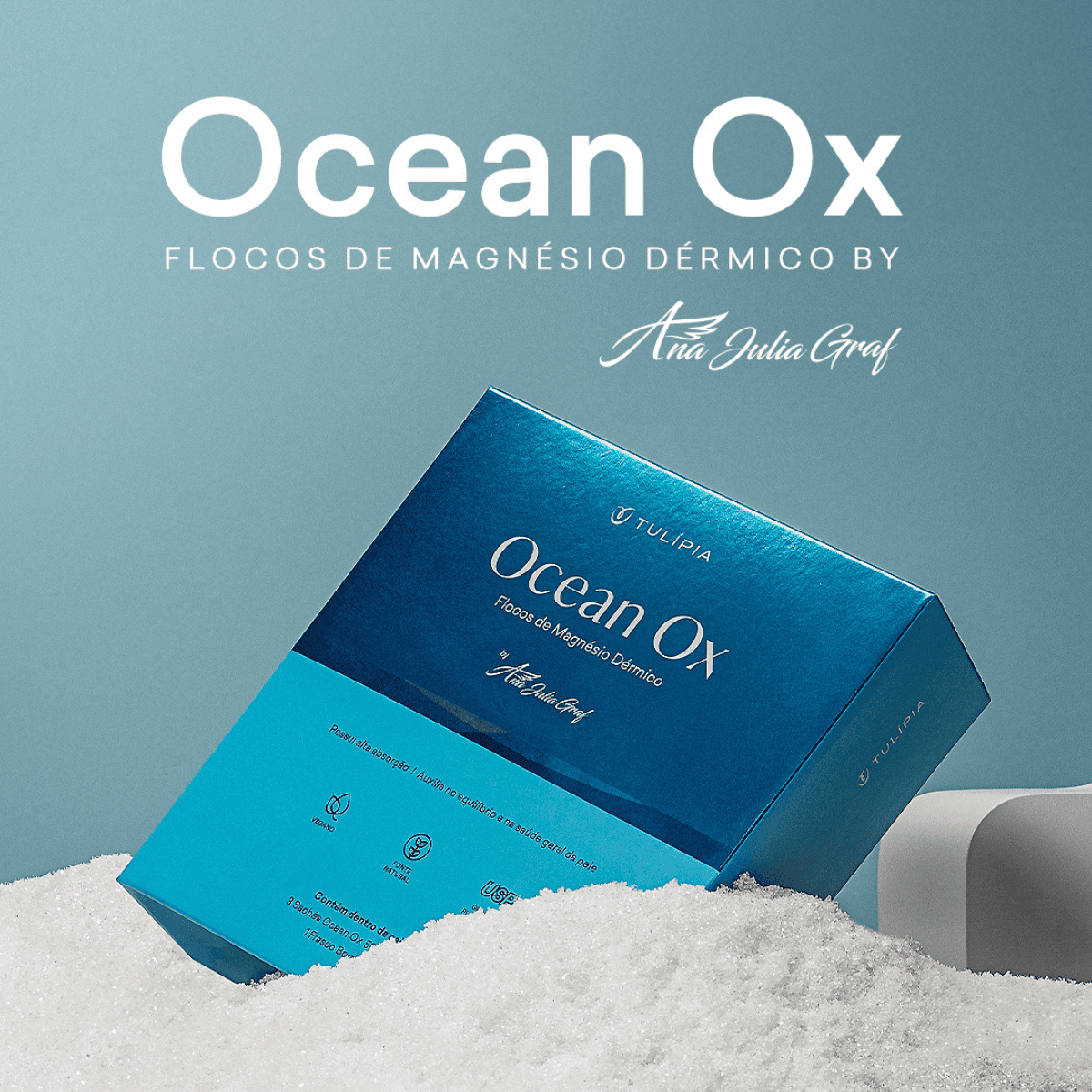 OCEANOX Flocos de Magnésio 3 Sachês de 50g