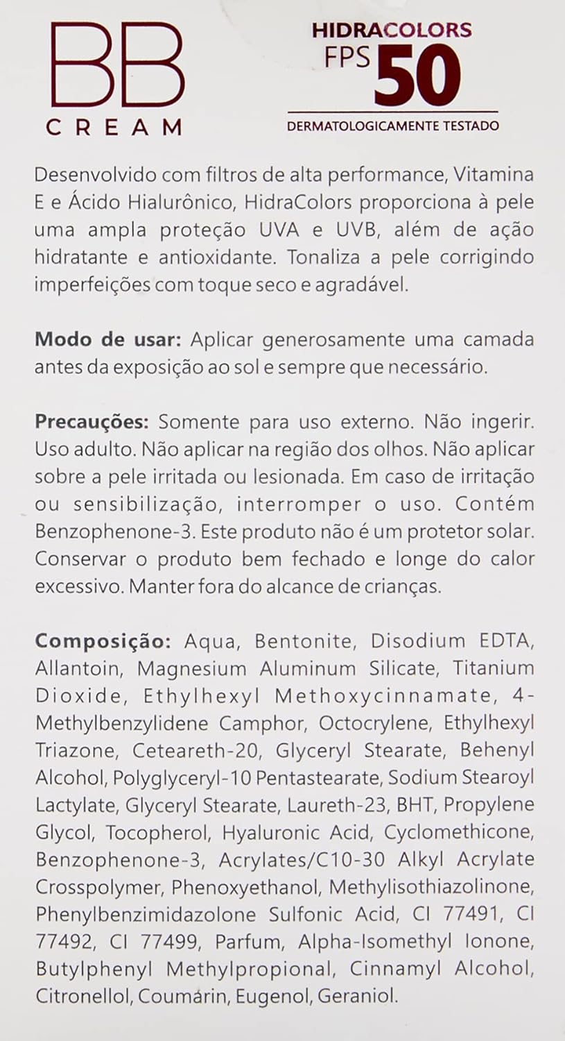 Protetor Solar Com Base Arago Oficial Farma BBCream Fps50 Bronze 60g