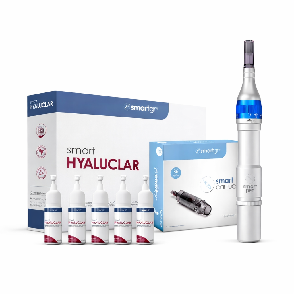 Kit Microagulhamento SmartGR Renovação Pele Completo - Hyaluclar