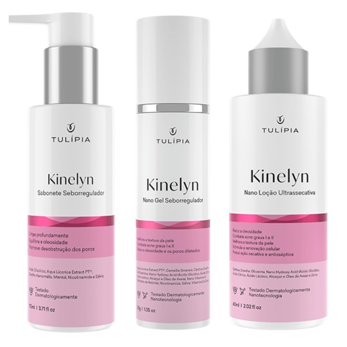 Kit Facial Para Pele Oleosa Acne Espinha e Cravos Tulipia