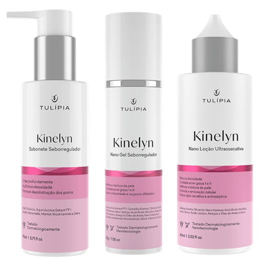 Kit Facial Para Pele Oleosa Acne Espinha e Cravos Tulipia