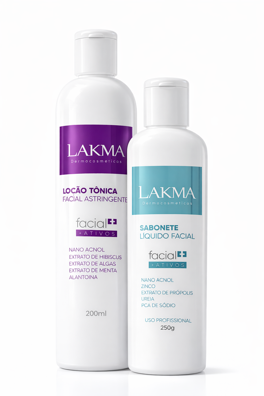 Kit  Facial Lakma Sabonete  Tonico Controle Oleosidade
