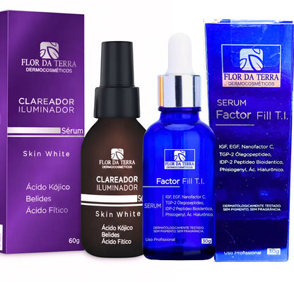 Factor Fill E Skin White Flor Da Terra Firmeza Clareador