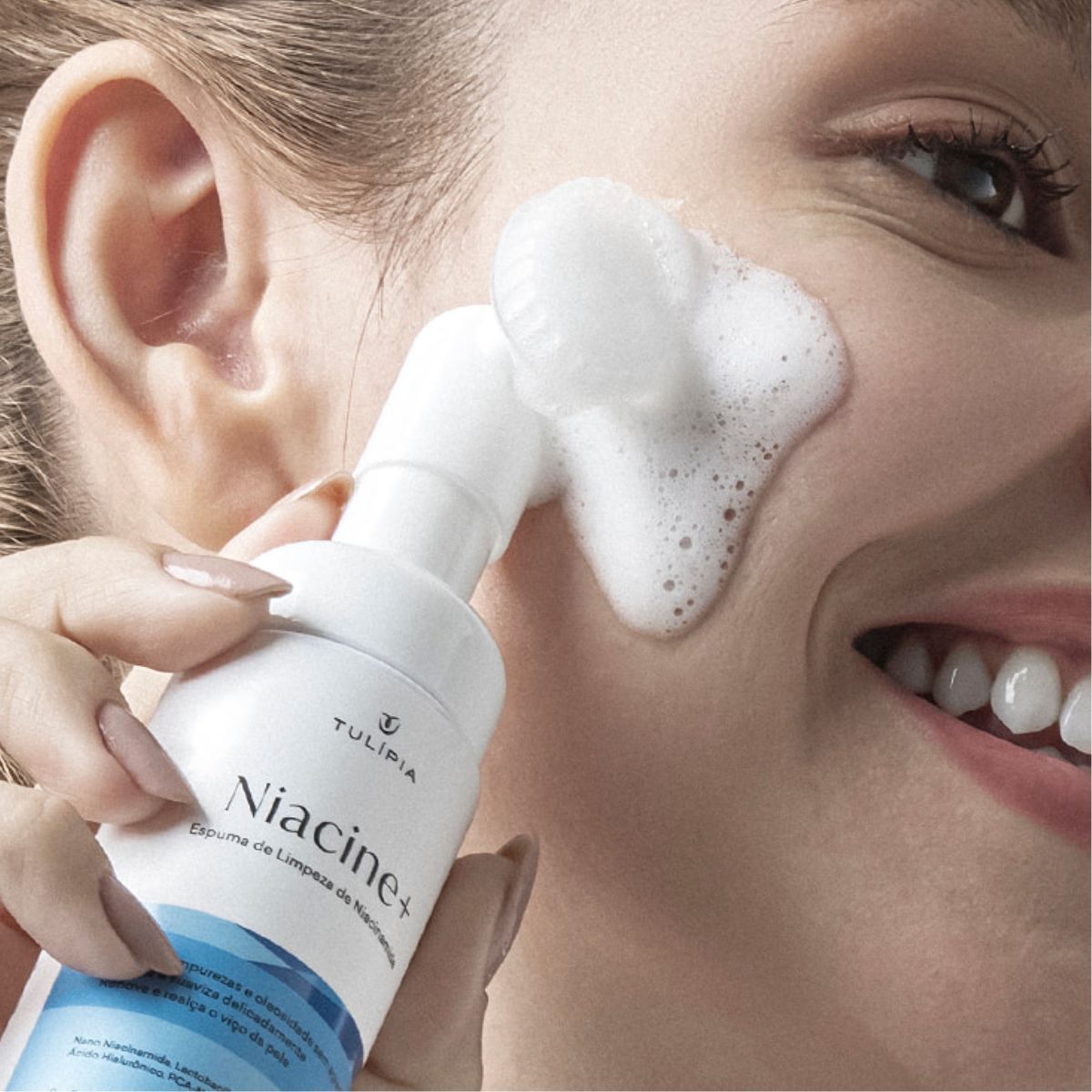 Niacine Espuma Niacinamida Tulípia Limpeza Facial 150ml