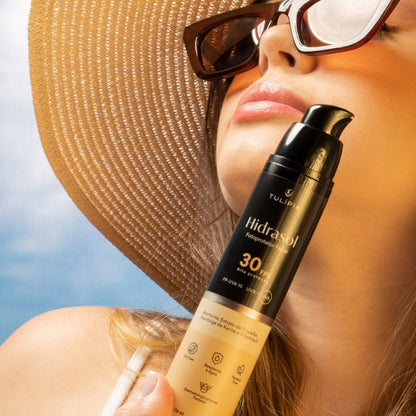 Kit Pós Sol Facial e Corporal Protetor Solar FPS30 e Flaccid
