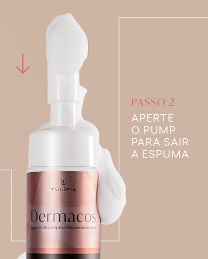 Dermacos Sabonete Mousse Rejuvenescedor Hidratante Tulipia