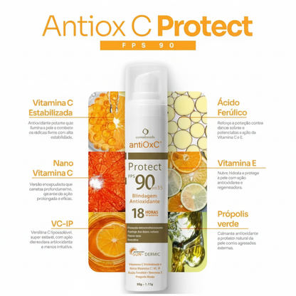 Filtro Solar Facial Antioxidante - Cosmobeauty Antiox FPS 90
