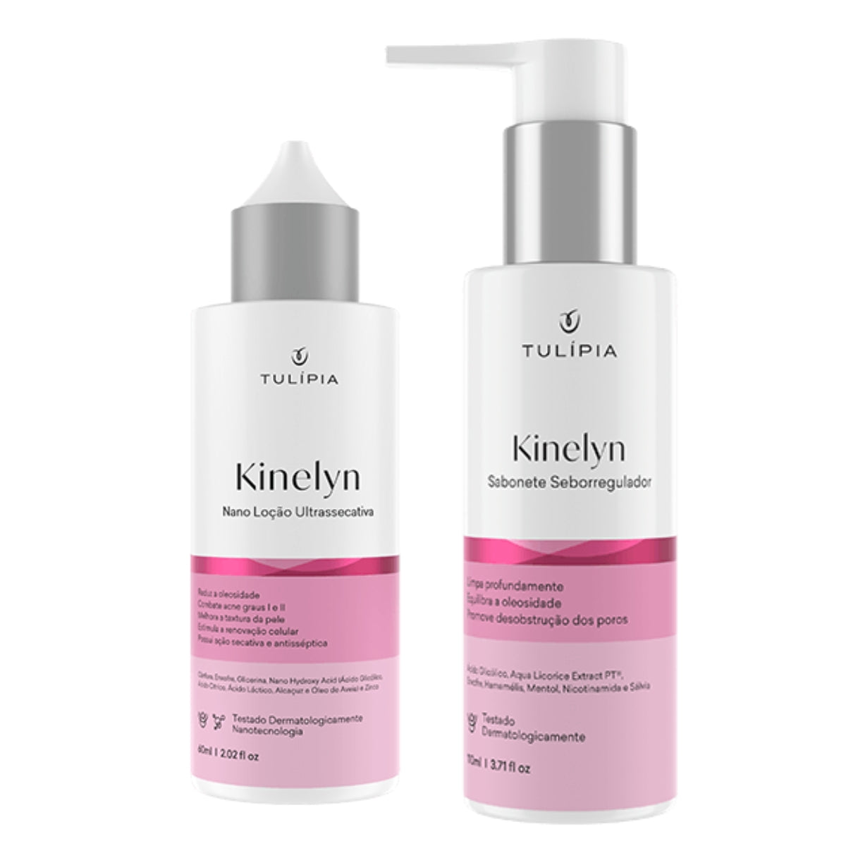 Kit Facial Sabonete e Loção Kinelyn Seborregulador Tulipia