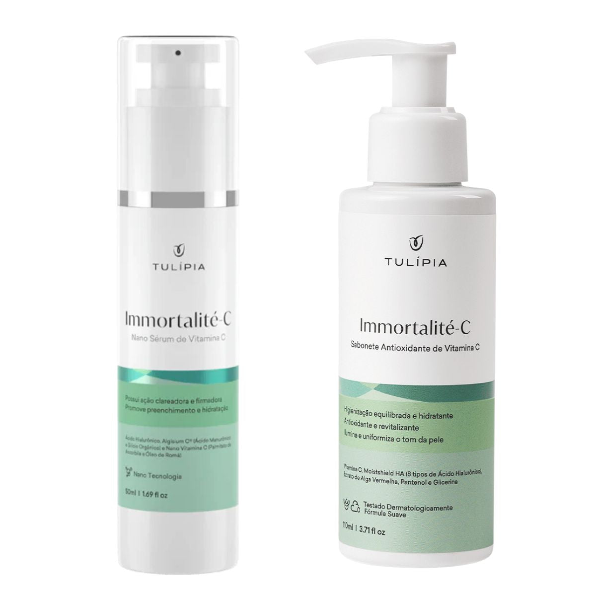 Kit Vitamina C Tulipia Sabonete Sérum Clareador Immortalite