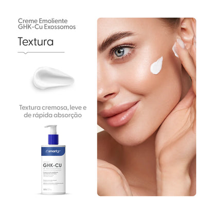 Creme Ultra Emoliente SmartGR 200g GHK Cu Exossomas Limpeza Pele