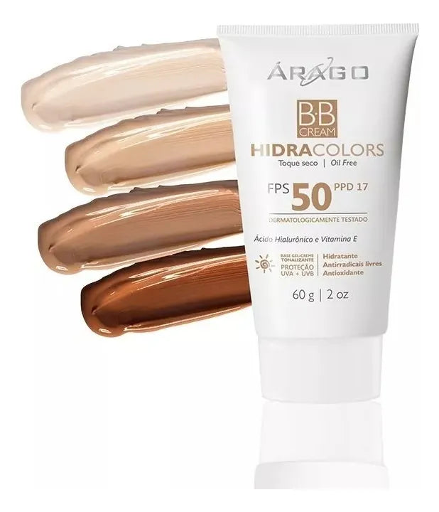 Protetor Solar Com Base Arago Oficial Farma BBCream Fps50 Natural 60g