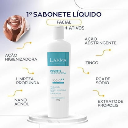 Kit  Facial Lakma Sabonete  Tonico Controle Oleosidade