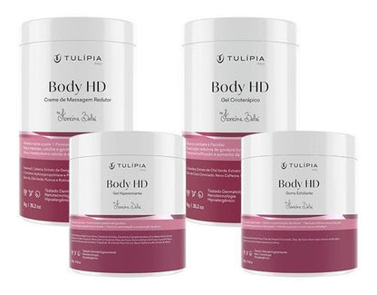 Kit Body Hd Tulipia Para Tratamento Corporal - 4 Itens