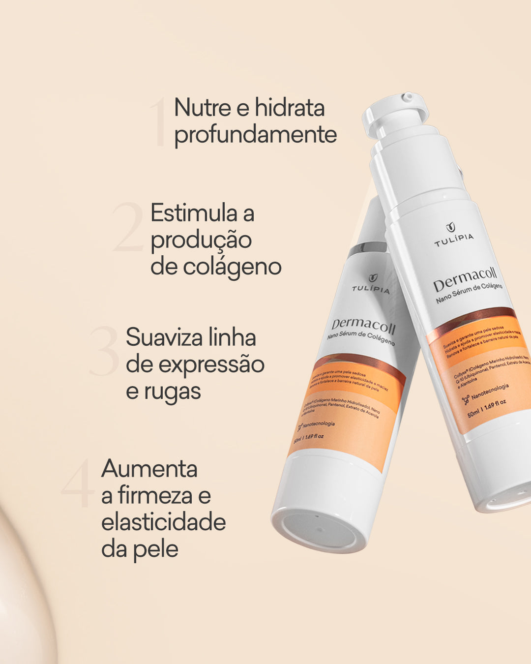 Serum Creme Facial Firmador Anti Flacidez Dermacoll