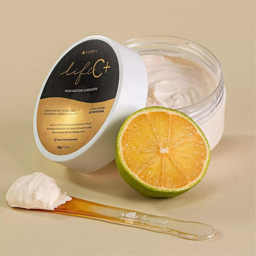 Kit Máscara E Esfoliante Clareador Vitamina C Life C Tulipia
