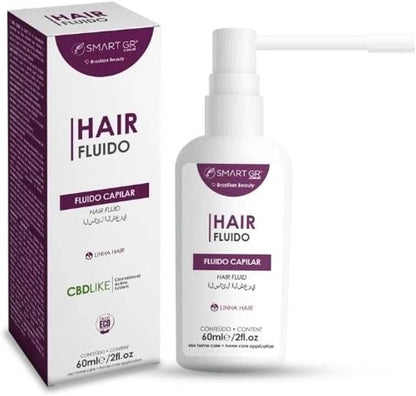 Hair Fluído Capilar Crescimento Fortalecimento Antiquedas 60ml Smart GR