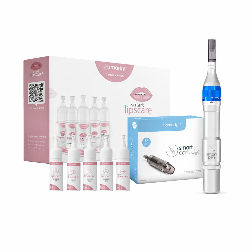 Kit Microagulhamento SmartGR Renovação Pele Completo - Lips Care