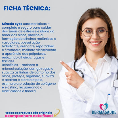 Kit Hidratante Olheiras Bolsa nos Olhos e Pele Seca Tulipia