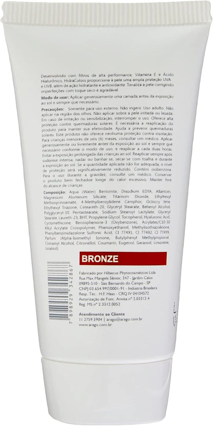 Protetor Solar Com Base Arago Oficial Farma BBCream Fps50 Bronze 60g
