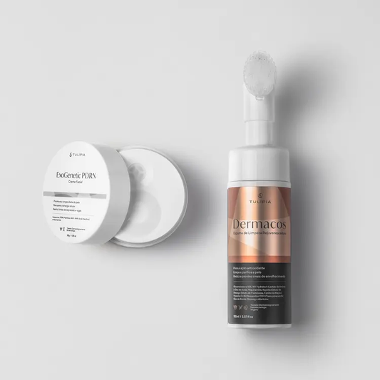 Rotina Anti-Idade - Dermacos Espuma + ExoGenetic PDRN Creme