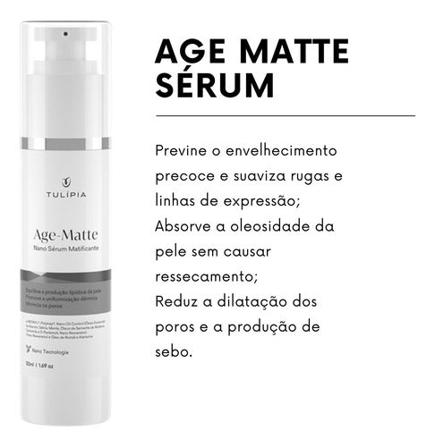 Kit Tulipia Peles Oleosas - Loção, Sabonete, Sérum, Protetor