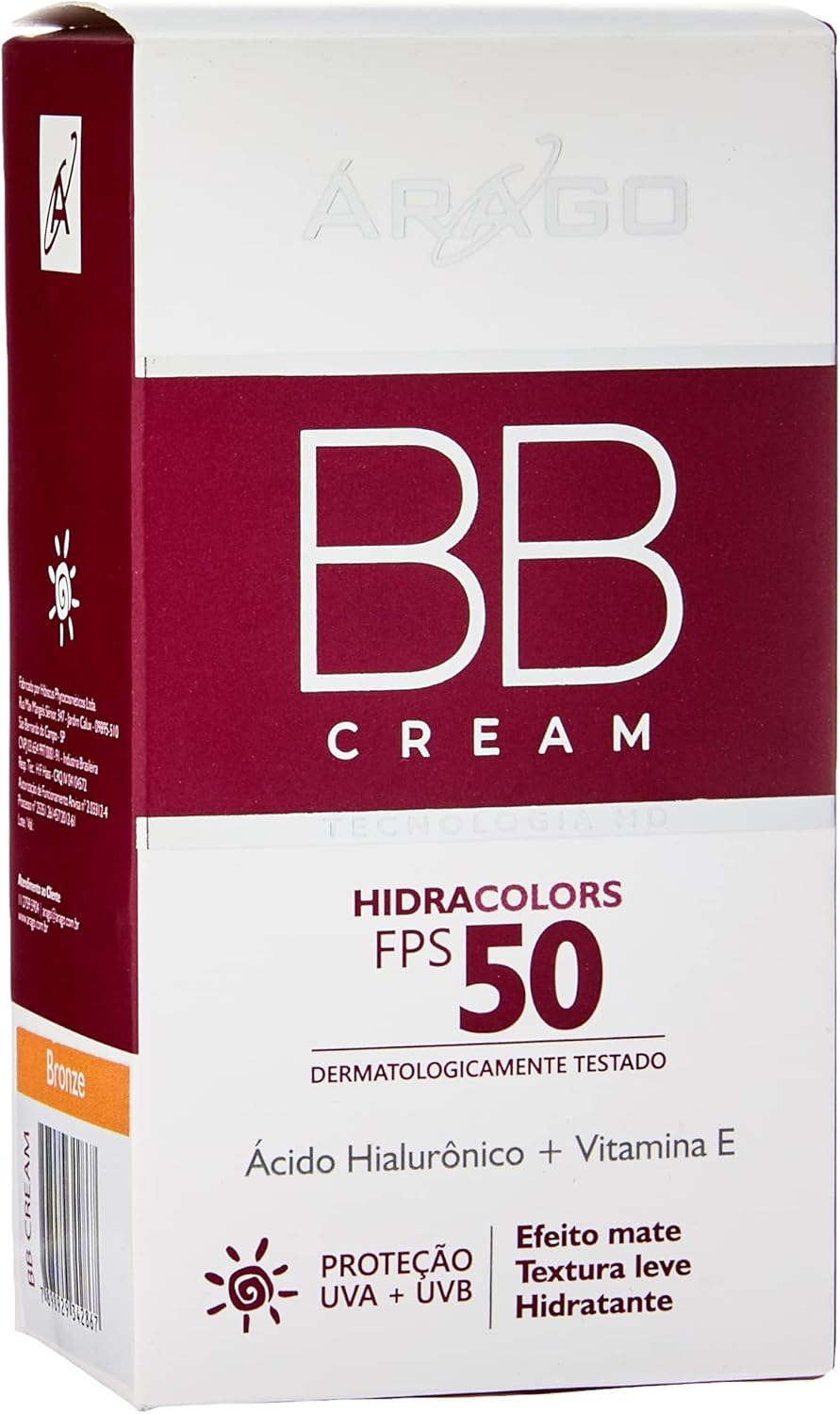 Protetor Solar Com Base Arago Oficial Farma BBCream Fps50 Bronze 60g