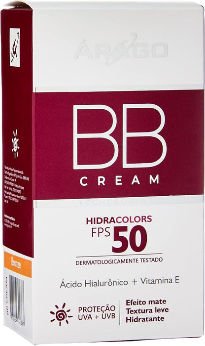 Protetor Solar Com Base Arago Oficial Farma BBCream Fps50 Bronze 60g