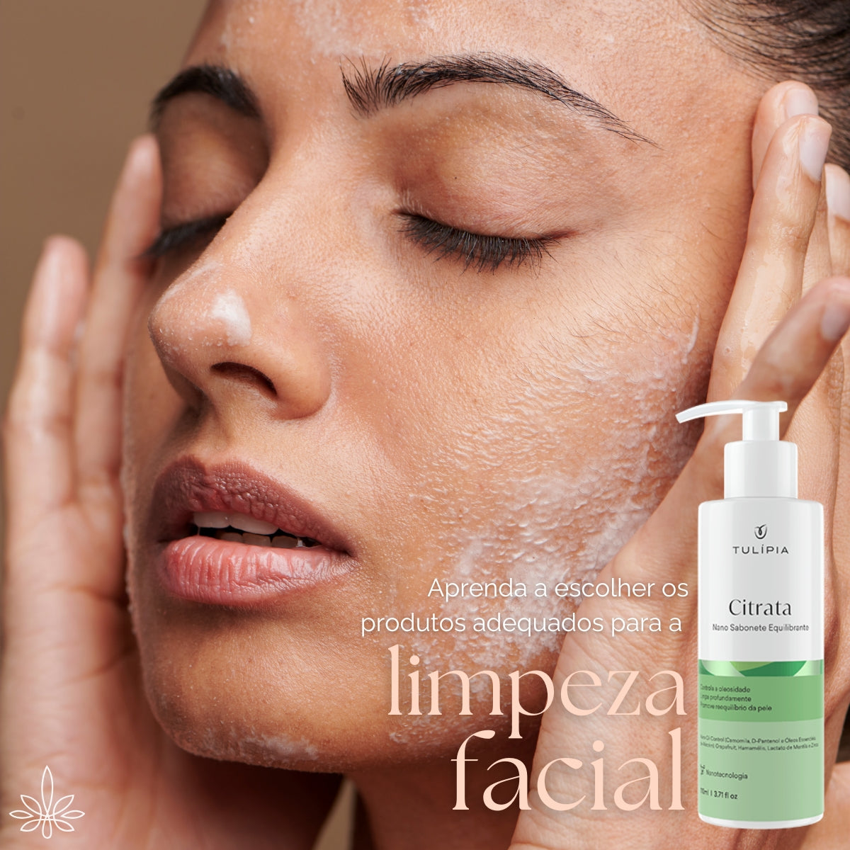 Kit Facial Sabonete e Tônica Citrata Pele Oleosa Tulipia