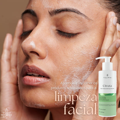 Kit Facial Sabonete e Tônica Citrata Pele Oleosa Tulipia
