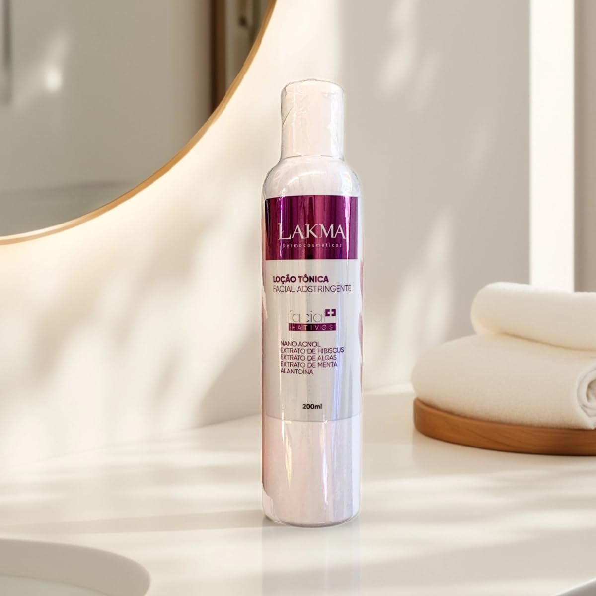 Loção Tônica Facial Lakma - Limpeza Profunda e Hidratação
