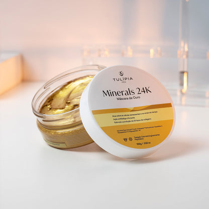 Tulípia Minerals 24K Máscara De Ouro Facial 100g