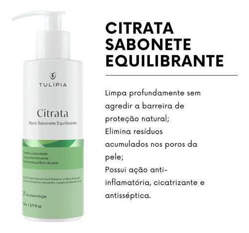 Kit Tulipia Peles Oleosas - Loção, Sabonete, Sérum, Protetor