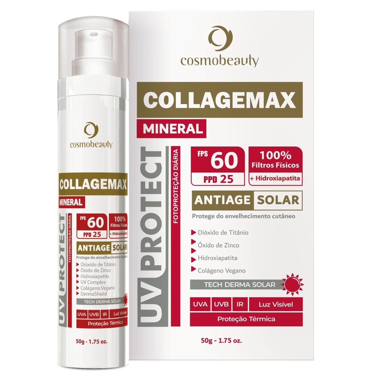 Protetor Facial Anti Idade CollageMax FPS 60 Cosmobeauty