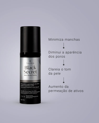 Peeling Facial Black Secret Micro Spikes Tulipia