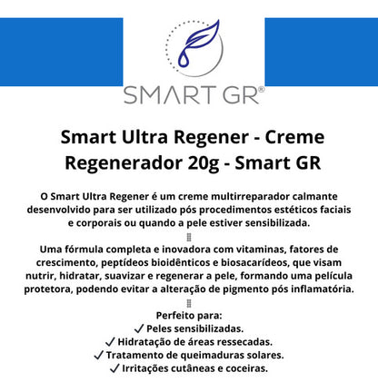 Creme Ultra Reparador Queimaduras Irritação na Pele Smart GR