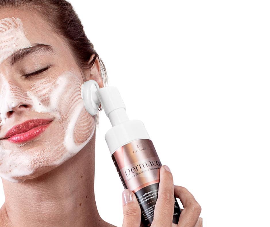 Dermacos Sabonete Mousse Rejuvenescedor Hidratante Tulipia